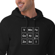Unisex Bio-Raglan-Hoodie Spurenelemente